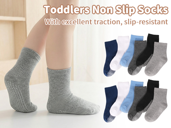 Toddlers non slip socks with excellent tration, slip-resistant