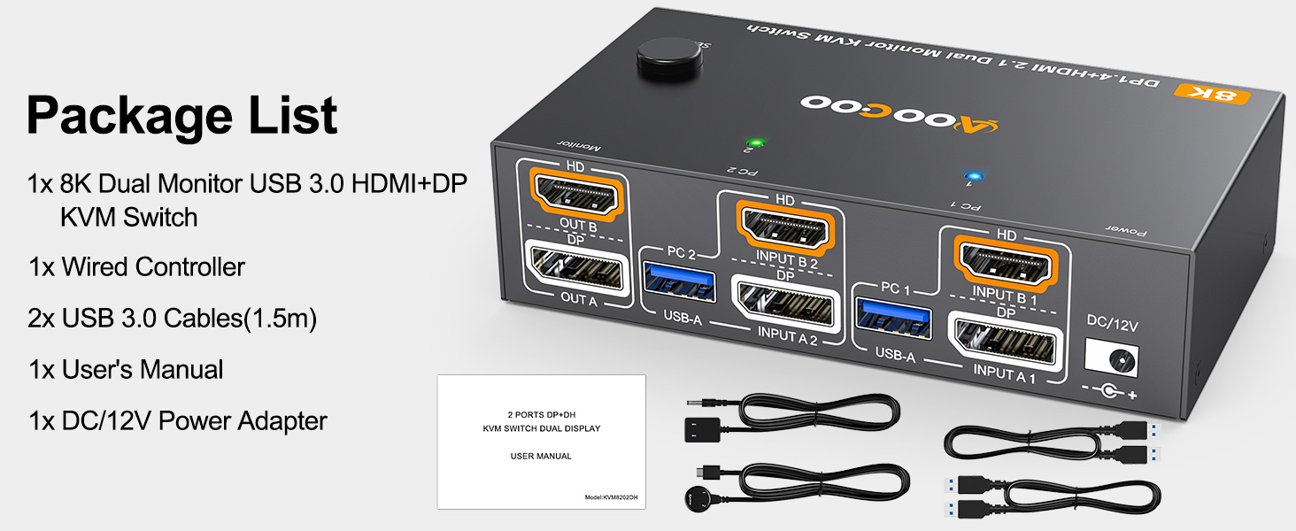 kvm kvm switch aooco kvm