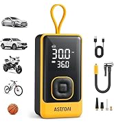 AstroAI L7 Air Tire Inflator Portable Air Compressor, 150PSI Car Bike Pump | Fast 1-Min Inflate, ...