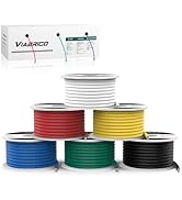 VIABRICO 16 Gauge Wire 600FT, 16 AWG Auto Wire 100ft Each Spool, 6 Colors Copper Clad Aluminium L...