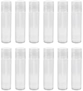 Beavorty Lip Gloss Clear 100Pcs Empty Lipstick Tubes Transparent Plastic Empty Lip Balm Container...