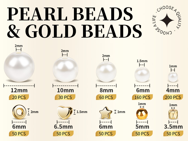 ASSORTED SIZES BEADS FOR OPTION