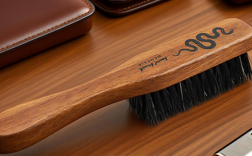 Beard Brush with Handle for Men