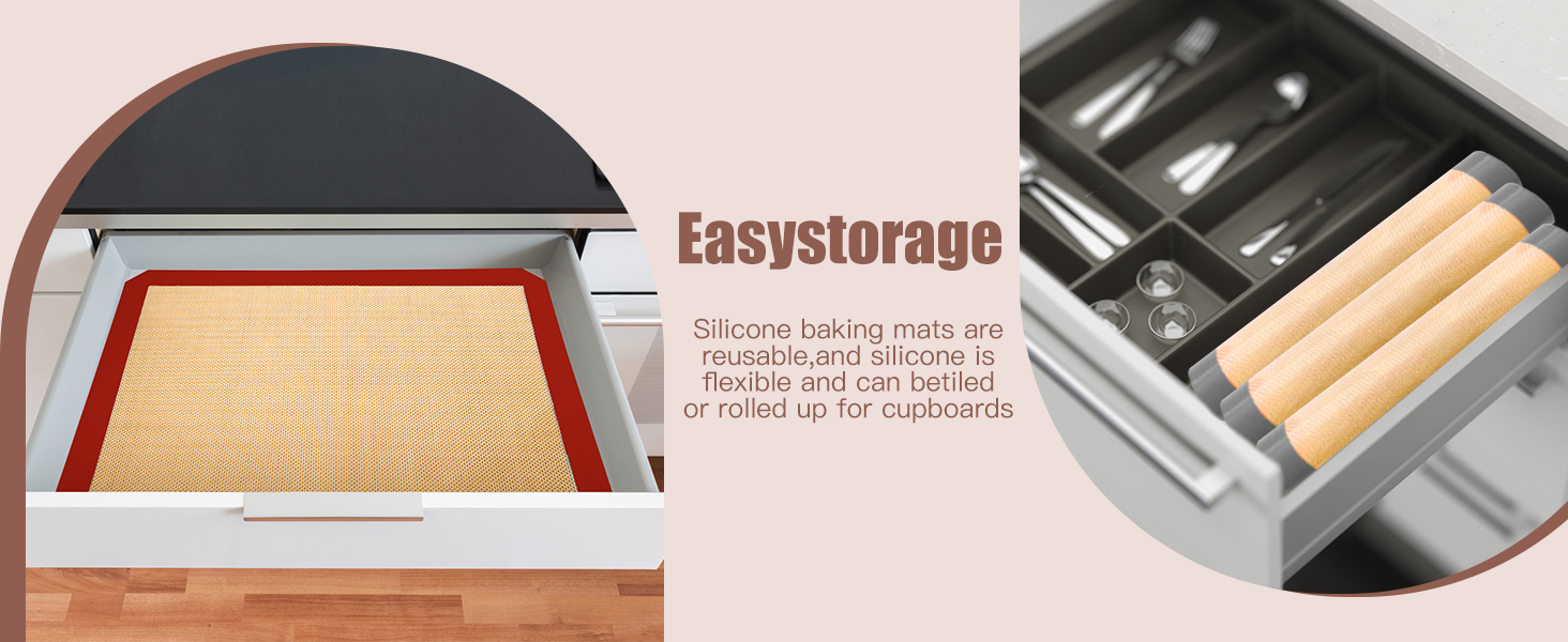 baking mats silicone for baking sheets