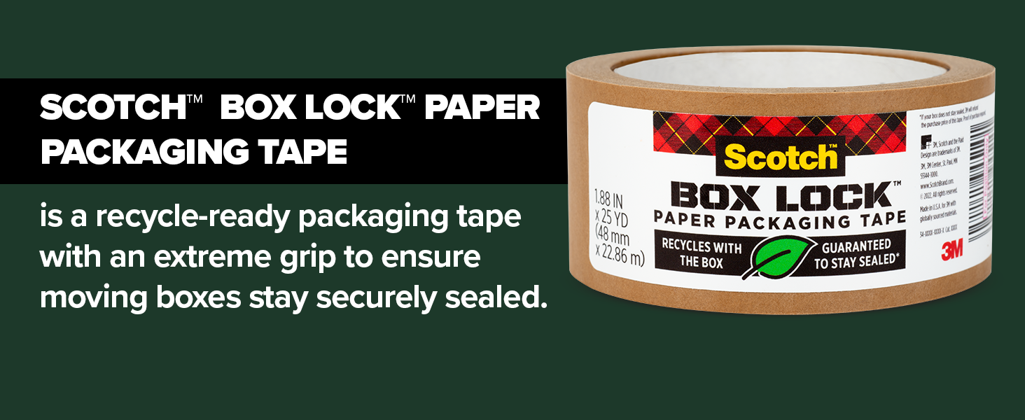 Scotch Box Lock Paper Packaging Tape