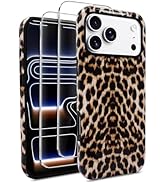 J.west Compatible with iPhone 17 Pro Max Case 6.9 inch with 2 Pack Tempered Glass Screen Protecto...