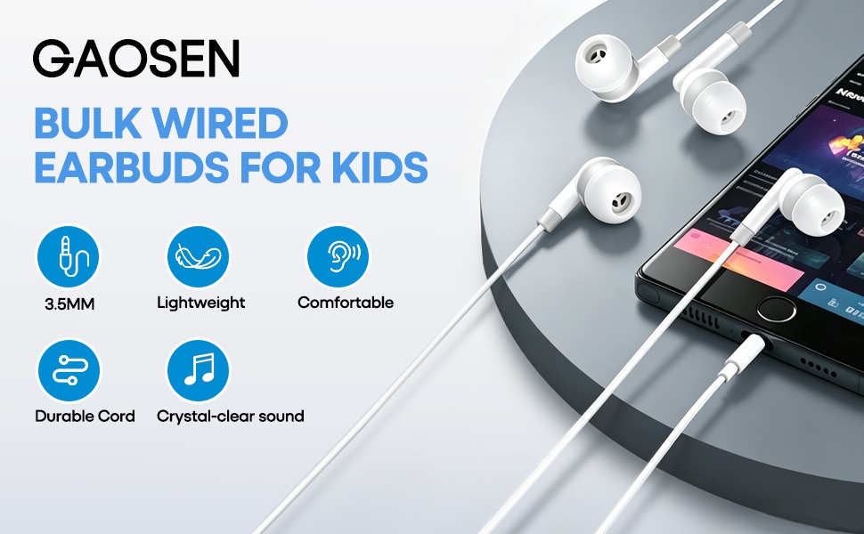 bulk earbuds for kids