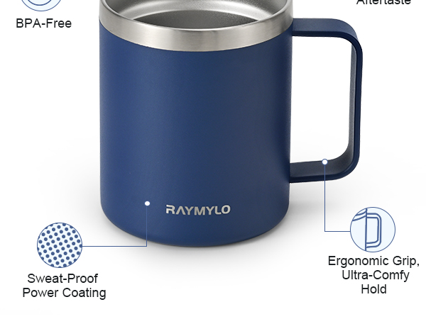insulated coffee mug with lid