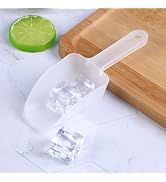 White Plastic Ice Scoop,Kitchen Ice Scooper for Ice Maker, Ice Scooper for Ice Maker Kitchen Free...
