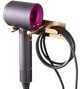 Self Adhesive Organizer Hair Dryer Holder Wall Mounted Compatible with Dyson Blow Dryer Gold Banjekt