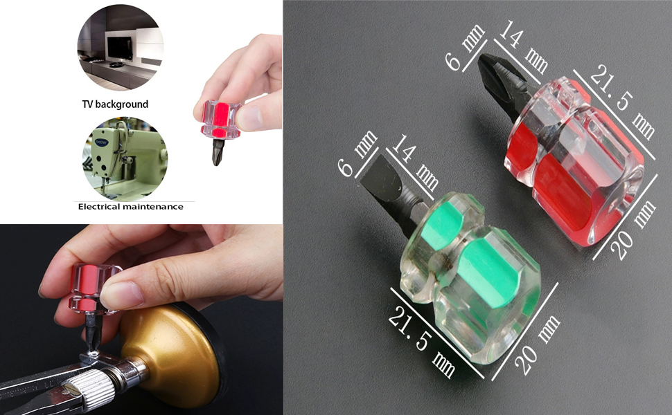 Mini ultrashort screwdriver