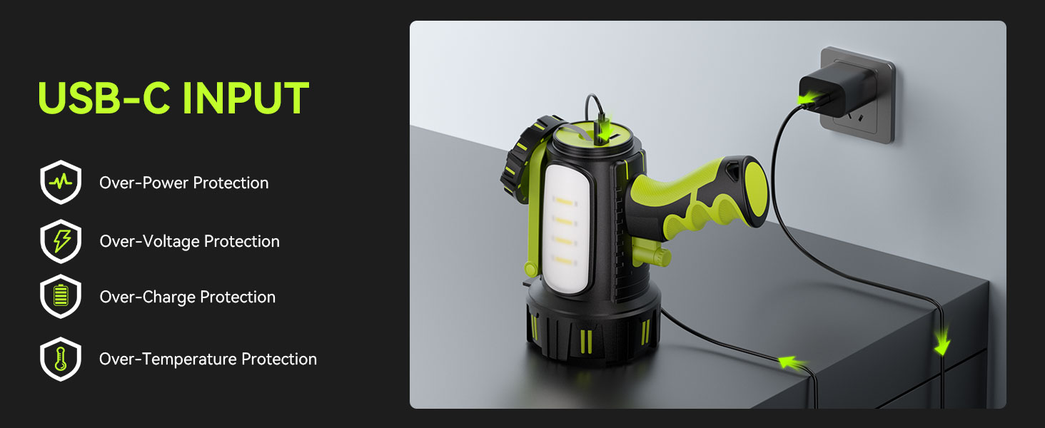 T100 Flashlight Rechargeable