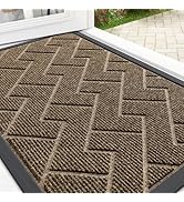 OLANLY Front Door Mat Indoor Outdoor Entrance, Waterproof All-Season, All-Weather Doormat, Sturdy...