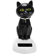 Solar Cat Dancing Cat Figure Car Ornament,Dancing Ornaments Solar Powered Car Dashboard Interior ...