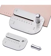 TLKKUE Leather Stitching Punch Aid Plate Leather Working Tools for Pull up Prong Punch Leather Cr...