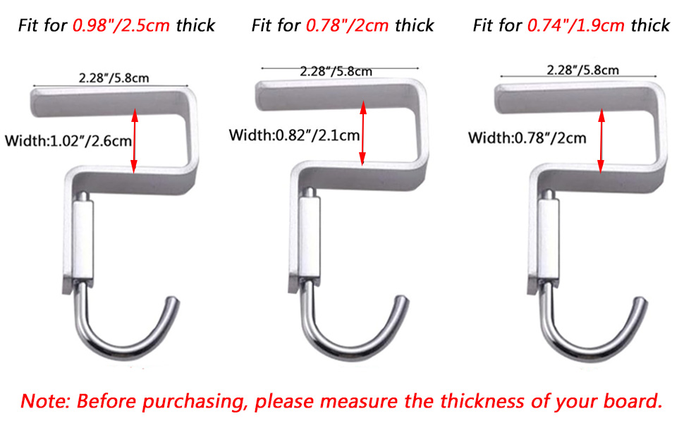 Student Desktop Nail-Free Hook