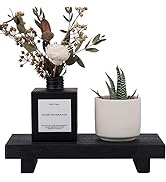 Small Wood Tray Pedestal Stand Farmhouse Bathroom Decor Decorative Wooden Riser Kitchen Soap Dish...