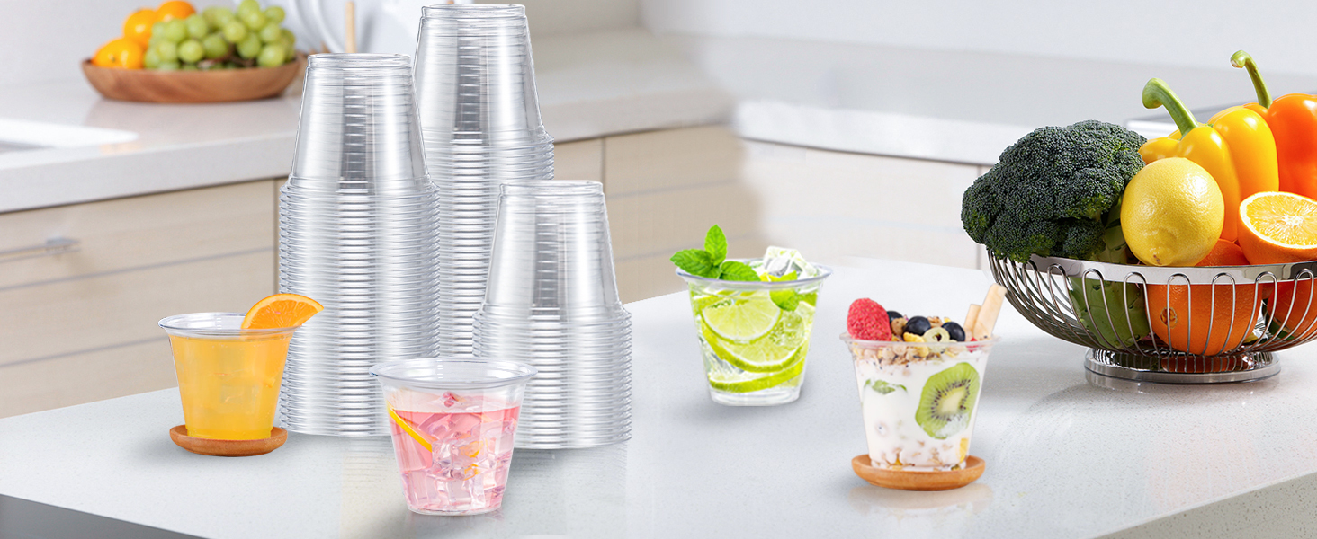 clear cups