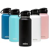 MIRA 32 oz Stainless Steel Water Bottle - Hydro Vacuum Insulated Metal Thermos Flask Keeps Cold f...