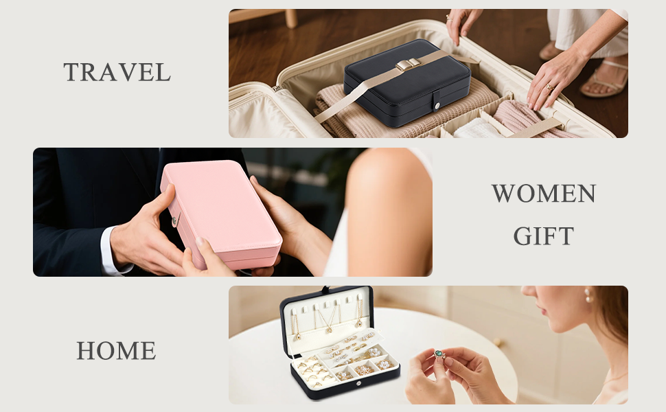 Travel Jewelry Case for Women