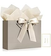 YoungTree Gift Bags with Handles, 13" Medium Gift Bag with 2 Tissue Paper and 1 Card, Present Bag...