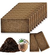 Cheardia 12 Packs High Nutrition Coconut Coir Brick, High Expansion Coconut Fiber Substrate with ...