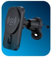 suction cup phone mount magnetic for truck with usb c adapter for phone holder in car dashboard