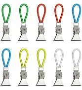 WisePoint Tea Towel Clips 10 Pcs, Metal Tea Towel Storage Clip with Hanging Loop for Towel, Multi...
