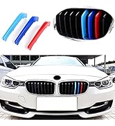 Exact Fit ///M-Colored Grille Insert Trims Compatible With BMW 2013-2018 F30 F31 3 Series 320i 32...