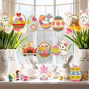 wooden easter ornaments