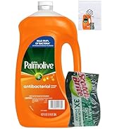 Ultra Palmolive Antibacterial Dishwashing Liquid Dish Soap Orange Scent, Refill 102 Fl. Oz. Kills...