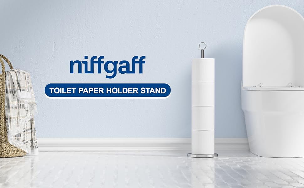 toilet paper holder stand chrome