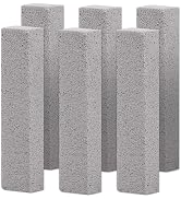 Herda 6 Pack Pumice Stone Toilet Bowl Cleaner, Powerfully Pumice Stick for Toilet Cleaning Hard W...