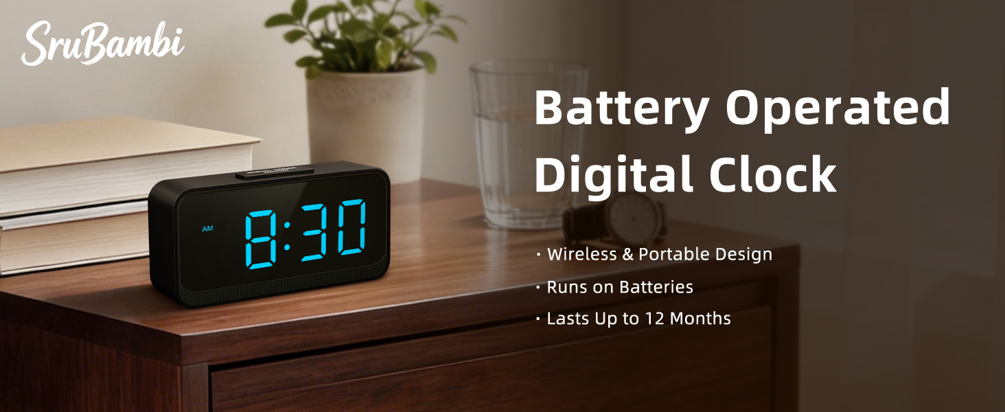 battery operated alarm clock