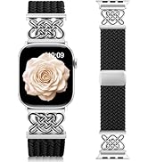 Braided Stretchy Band Compatible with Apple Watch Bands for Women 38mm 40mm 41mm 42mm 44mm 45mm 4...