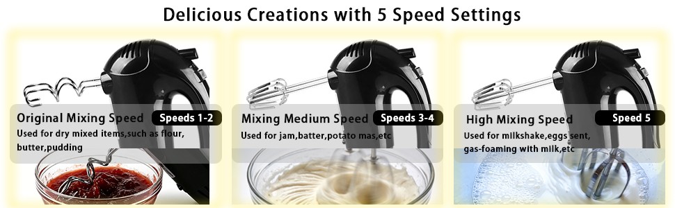 Delicious Creations with 5 Speed Settings