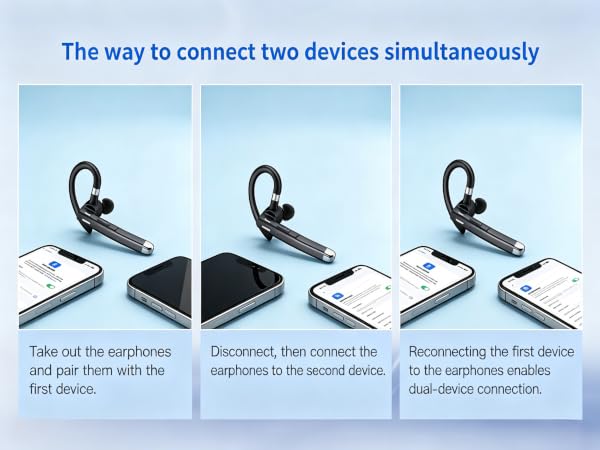 The way to connect two devices simultaneously