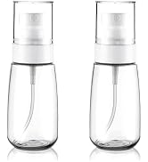 Fine Mist Travel Spray Bottle for Toiletries 2oz/60ml 2Pack Small Spray Bottle Travel Size Spray ...