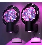 L LOHAS LED Plug-in Night Light for Kids, Color Changing Globe Plasma Lamp, Tesla Coil Bulb Stati...