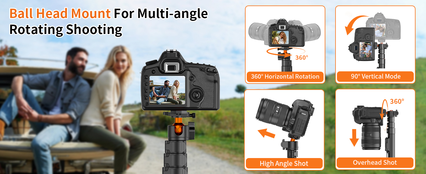 Ball Head Mount For Multi-angle Rotating Shooting