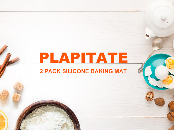 Gray round baking mat