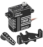 Miuzei 11kg Servo Motor Coreless High Torque Micro Servo Metal Gear with Mount and Servo Horn for...
