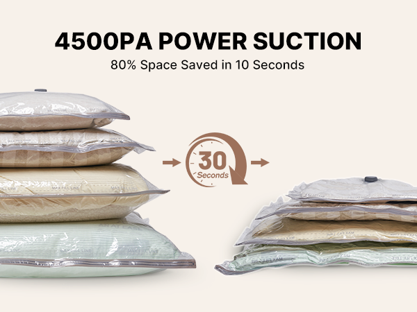 luggage vacuum bags with pump