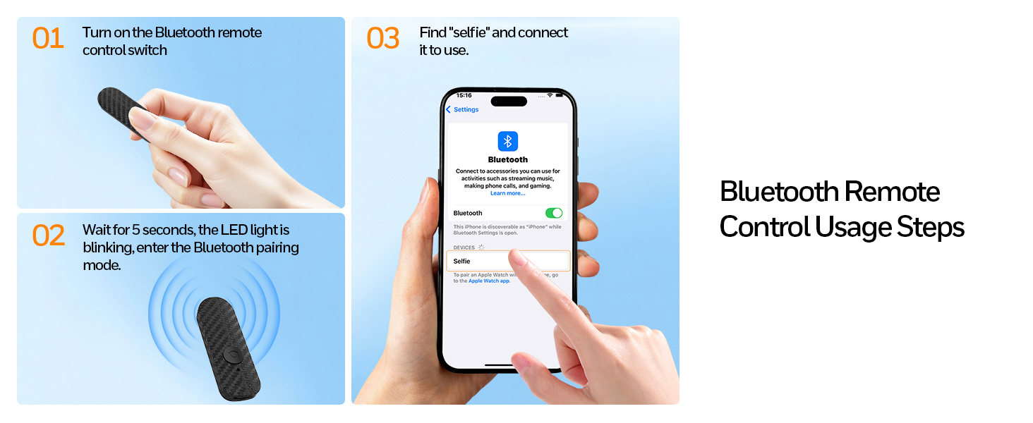 How to Use the Bluetooth Remote