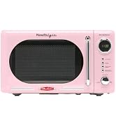 Nostalgia Countertop Microwave Oven with Easy Clean Interior - Retro Microwave with LED Display &...