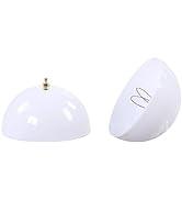 Aspen Creative 28008-15-2, Clip-on Dome Shade for A-Type Bulb Indoor Location Light Fixtures/Whit...
