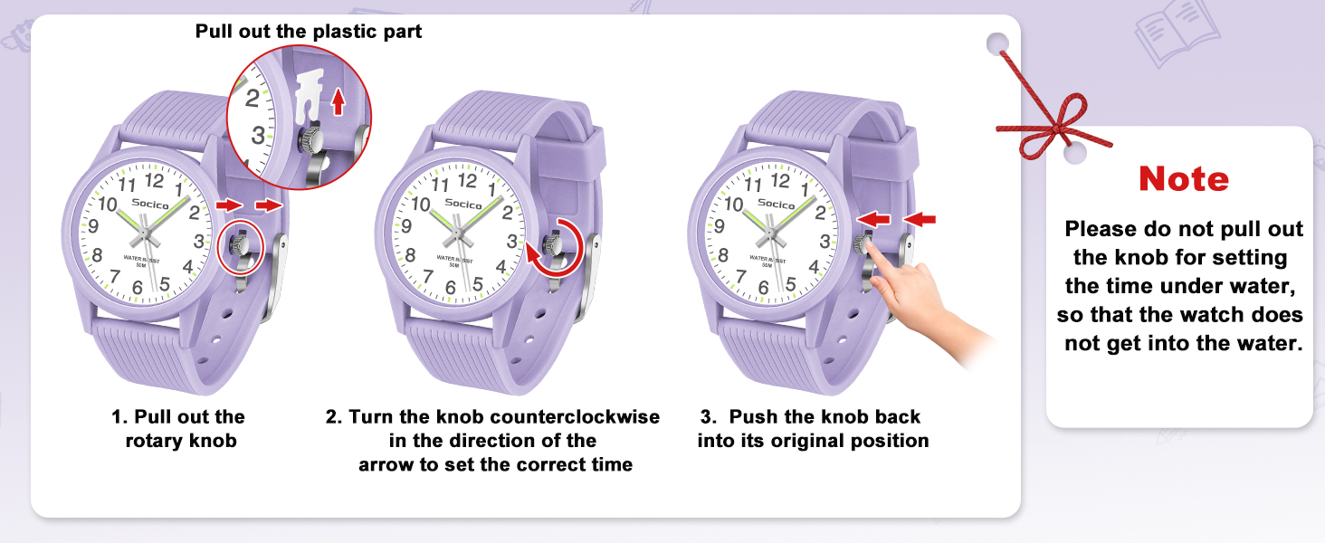 kids analog watch