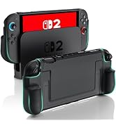 BHGift for Nintendo Switch 2 Grip Case (2025), Upgraded Slim Switch 2 Dockable Protective Case, T...