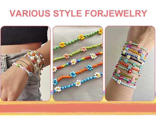 Glass Seed Beads for Jewelry Making Kit, Small Beads Friendship Bracelets Making Kits