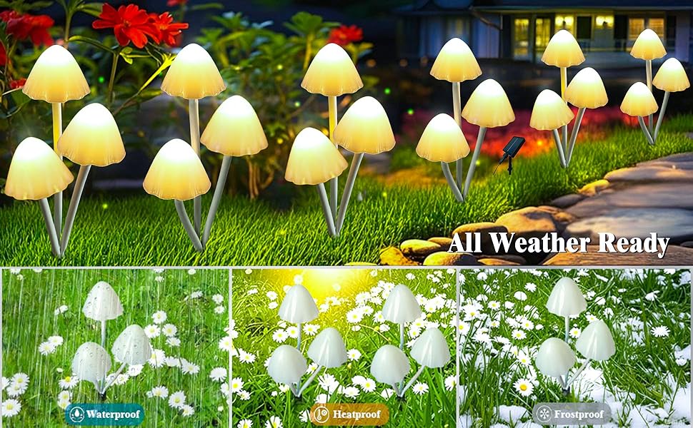 Solar Mushroom Decor